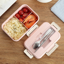 Ecofriendly Bento Box 1000 ml Student Kantoor Outdoor Reizen Volwassen Kinderen Lunchbox Magnetron Verwarmd Voedsel Container Maaltijd Prep