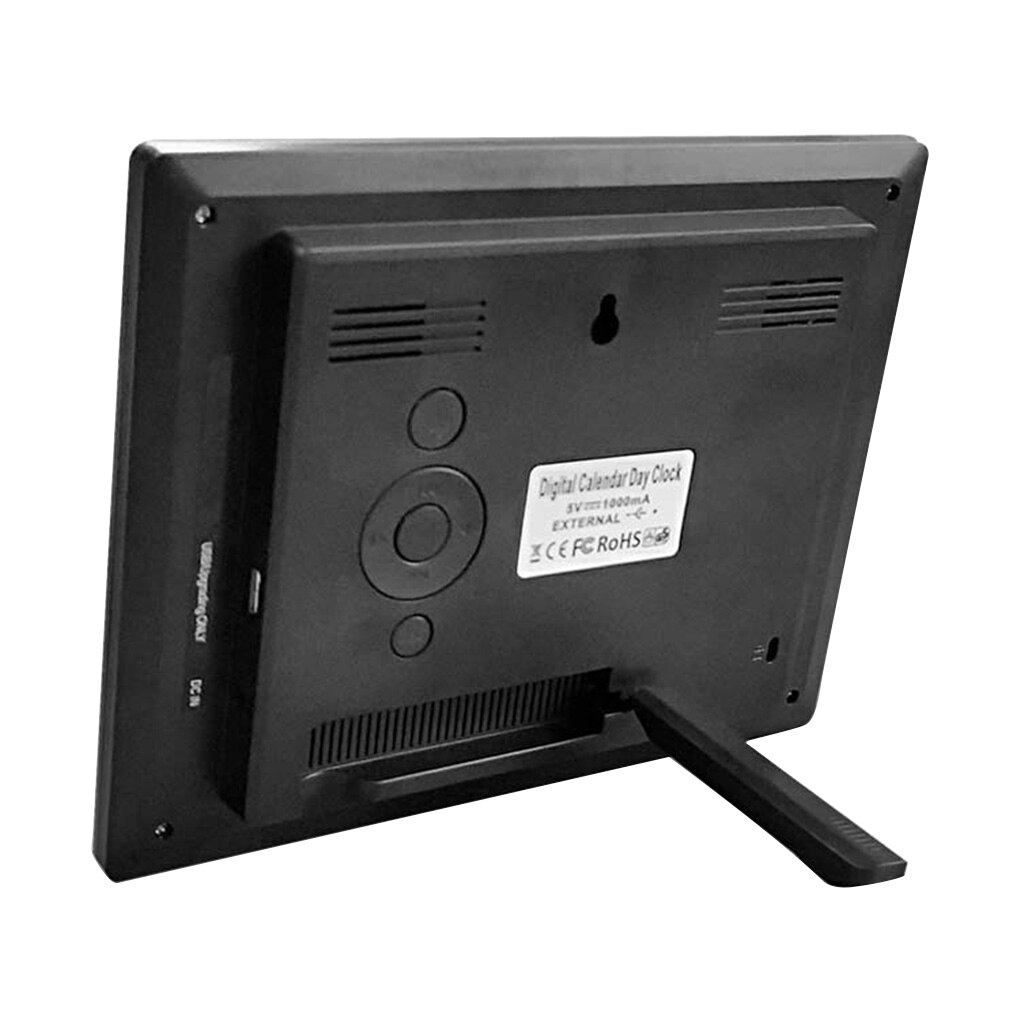 Large Screen LED Digital Alarm Clock With Calendar Desktop Electronic Time Reminder For The Elderly Electronic Clocks US Plug