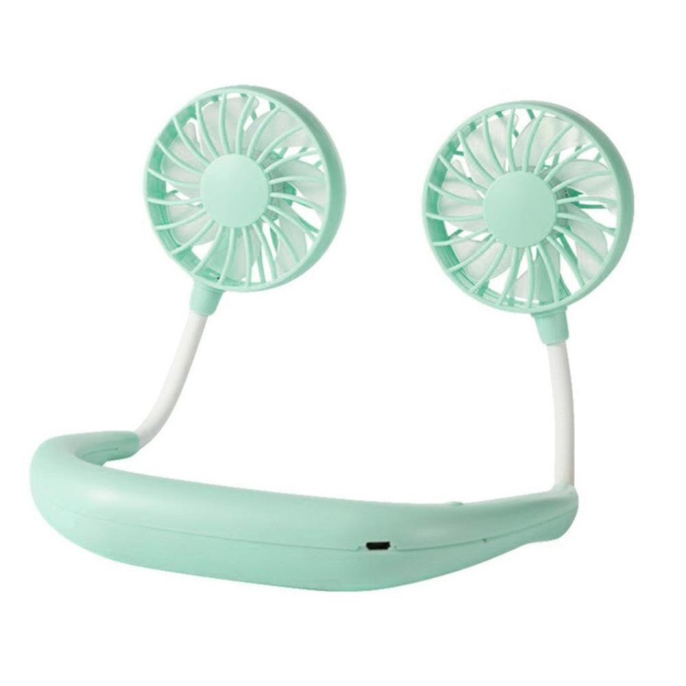 Przenośny leniwy sportowy wiszący szyjny wiatrak chłodzący wentylator zewnętrzny wygodny ładowanie USB kreatywny mini elektryczny wentylator chłodzący powietrze