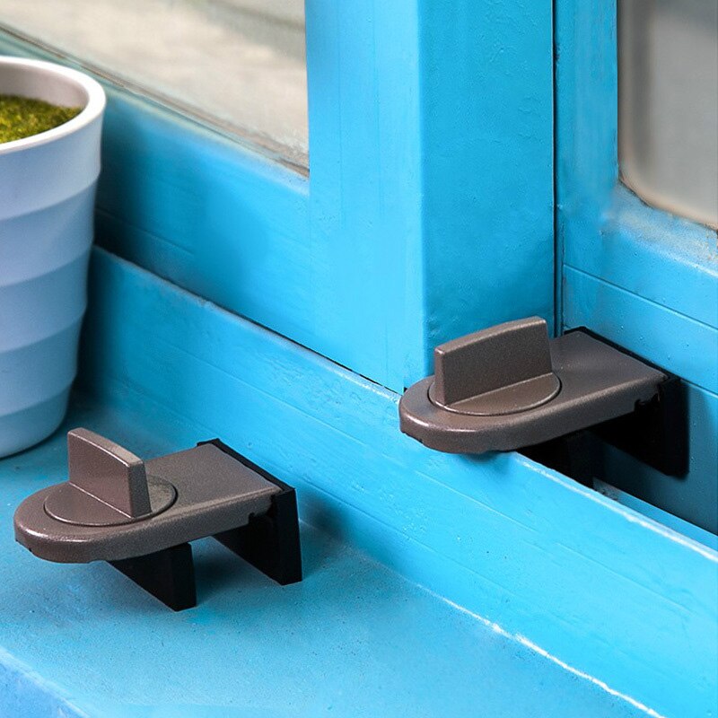 Verstelbare Schuiven Sash Stopper Kast Veiligheid Sloten Bandjes Anti-Dief Raam Schuifdeur Baby Kids Kind Veiligheid Deurslot