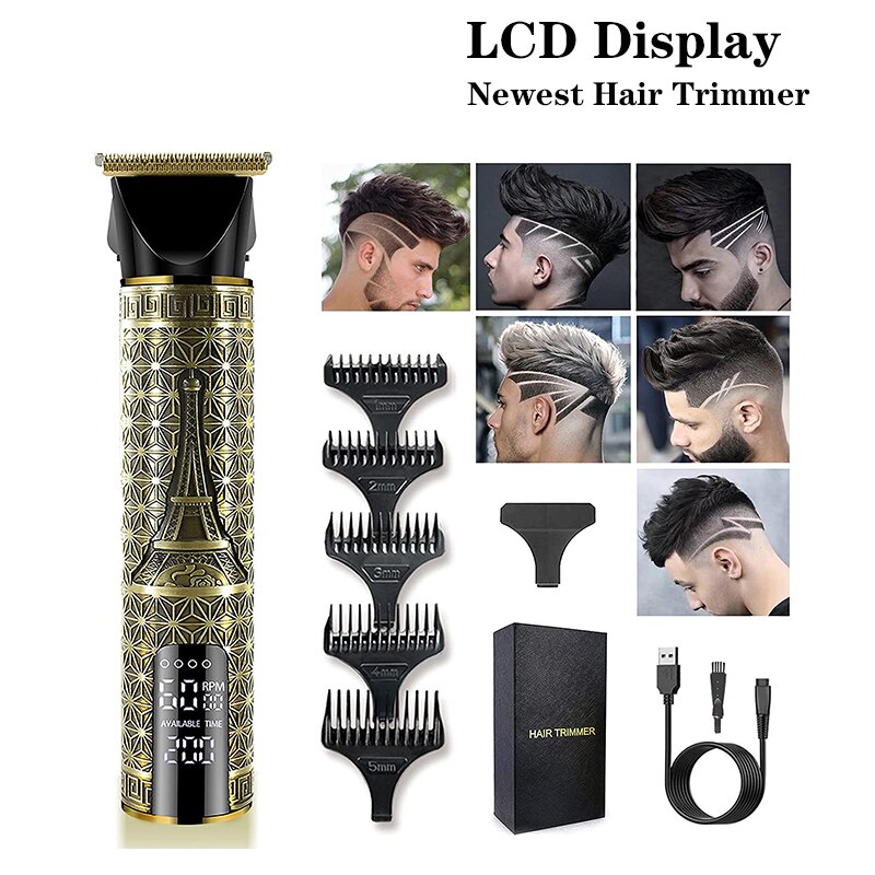 T9 tagliacapelli elettrico rasoio a batteria tagliacapelli 2022 tagliatrice di capelli per uomo rasoio elettrico 0Mm nuovi strumenti