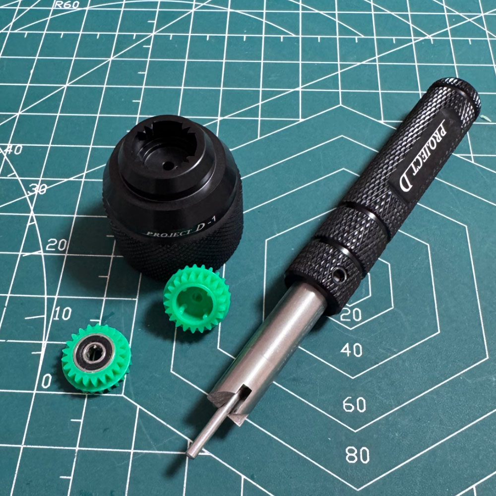 project D mini 4wd car tools for fixing gear and milling gear to float gears