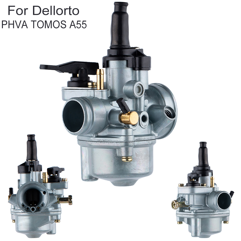 17.5mm Carburateur Voor Dellorto PHVA TOMOS A55 50cc 80cc A55 Carb Motorfiets Carb Scooters Motocross Accessoires Dirt Pit Bike