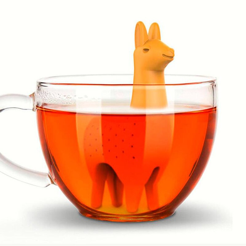 Caoutchouc de Silicone de catégorie comestible de filtre de thé d'alpaga de lama comme infuseur de thé