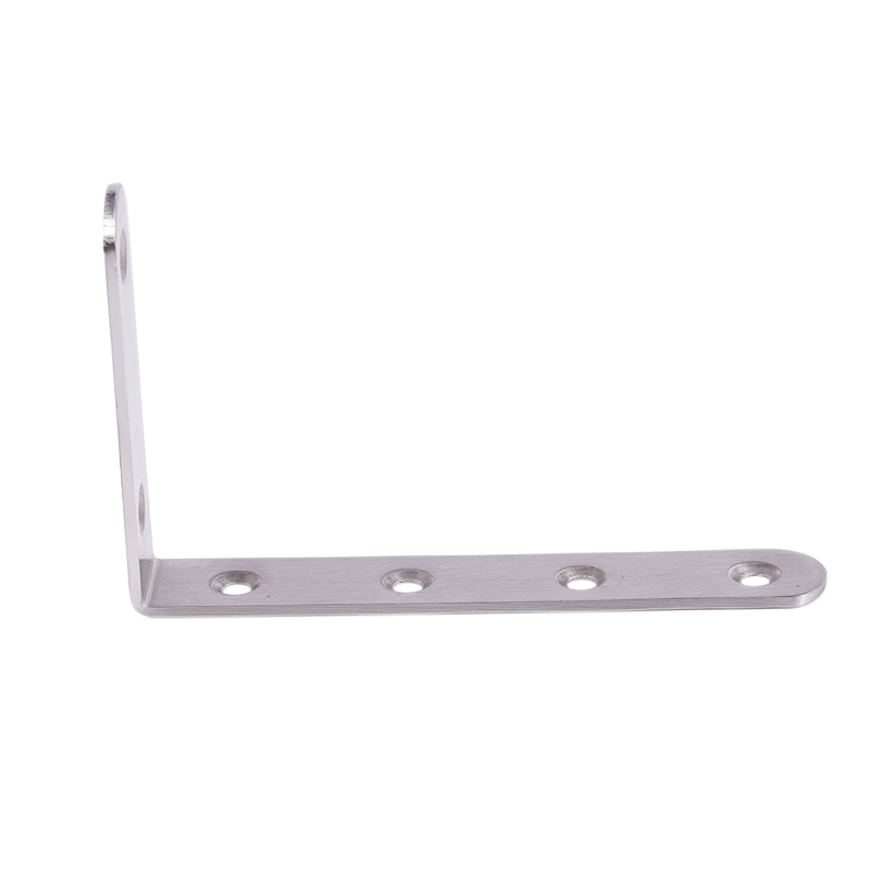 Fashion125x75mm L Shape Stainless Steel Shelf Corner Brace Angle Bracket: Default Title