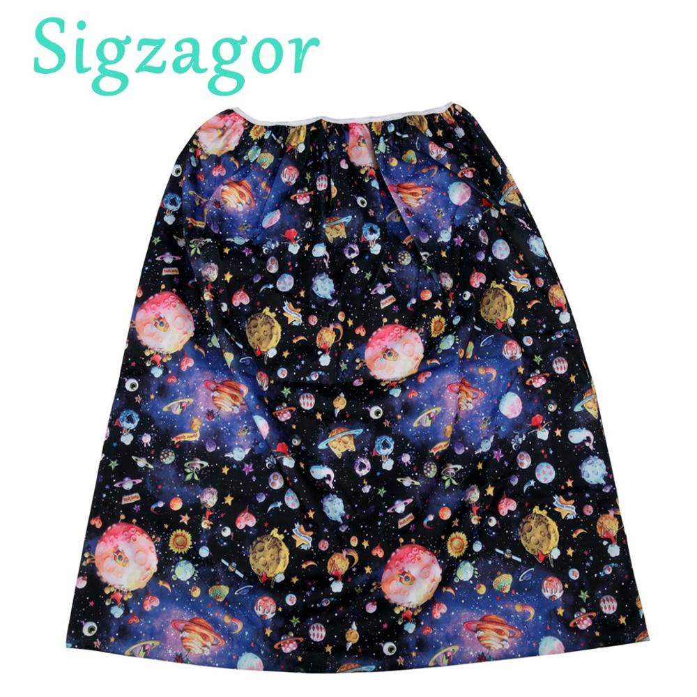 [Sigzagor]Pail Liner for Cloth Diaper Nappy Insert Large Wet Bag Elastic Washable Reusable 70cmx75cm