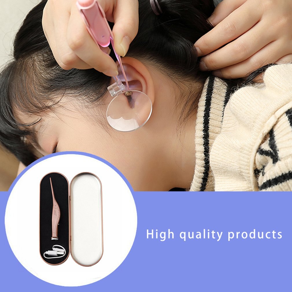 Kinderen Lichtgevende Oor Pick Oplaadbare Led Oorsmeer Pincet Oor Clip Zichtbare Oor Schoner Artefact Oplaadbare Gezondheid Producten