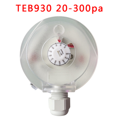 TEB 930 Luchtverschildrukschakelaar Aanpassingsbereik 20-200PA / 30-300PA / 50-500PA /200-1000PA / 500-2500PA: Paars