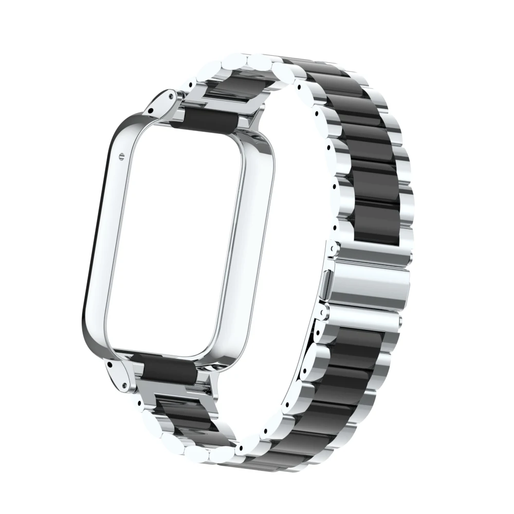Metal Strap for Xiaomi Mi Band 8 7 Pro WirstBand Stainless steel Bracelet Watchband Smart Miband 7 8 Pro Protective Cover correa: XS / Sky Blue