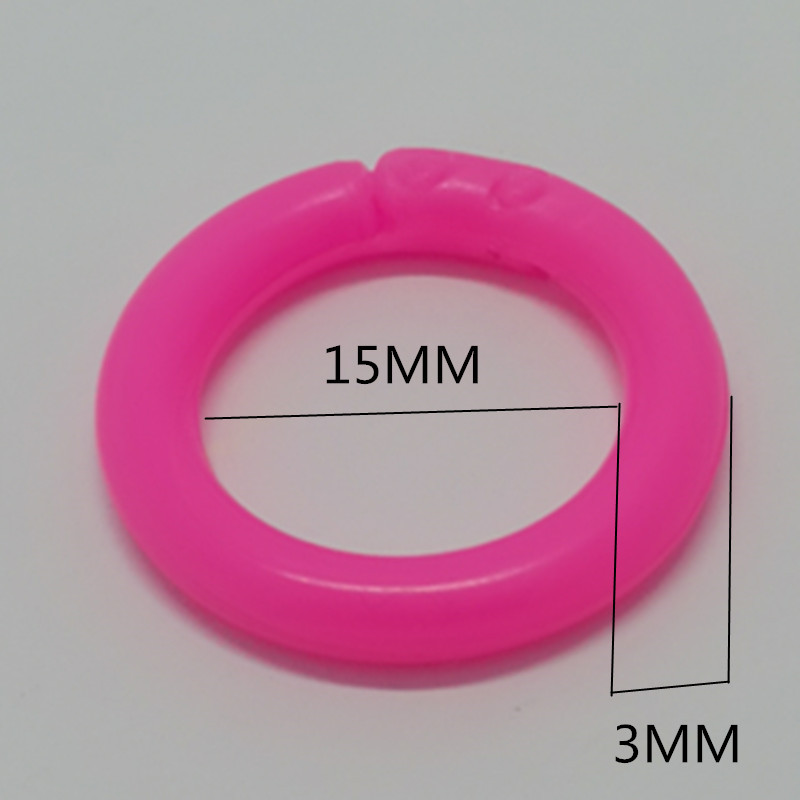 Inner diameter 15MM plastic ring binder DIY album circular binder hoop to open office bookbinding supplies album