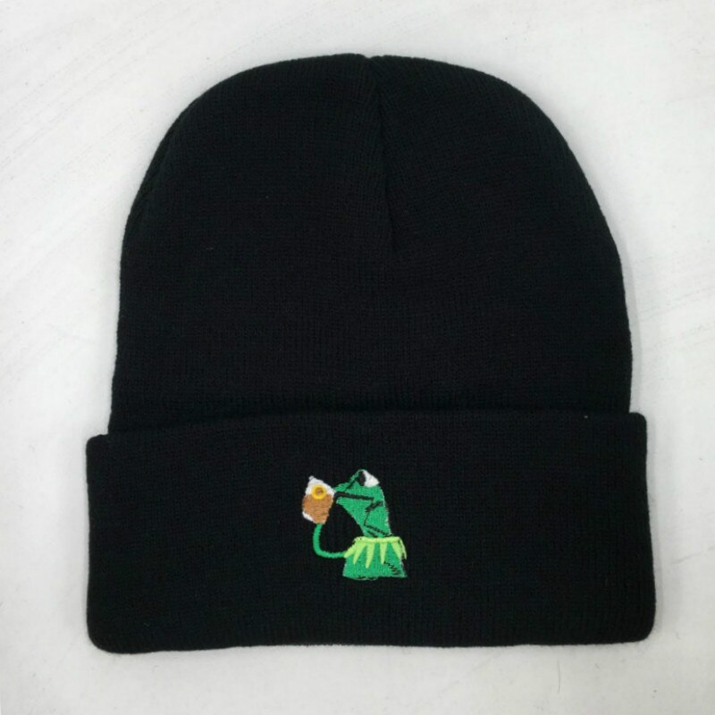 Kikker Uitglijden Thee Winter Hoed Mannen Gebreide Mutsen Unisex Vrouwen Kous Hoed Motorkap Outdoor Sport Ski Hat Cap