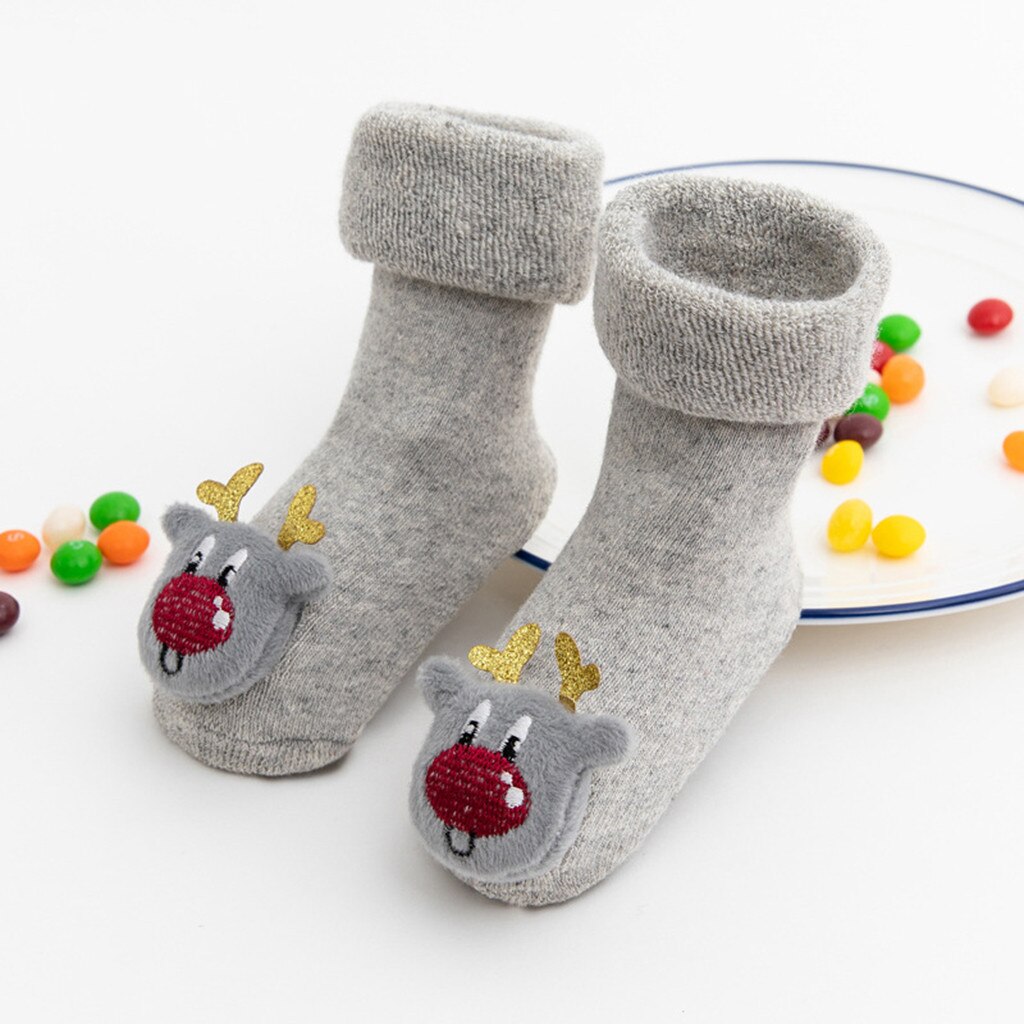 Baby sokken Peuter Kids baby Jongens Meisjes Kerst Santa Herten Anti-Slip Gebreide Warme Sokken baby winter sokken # pingyou