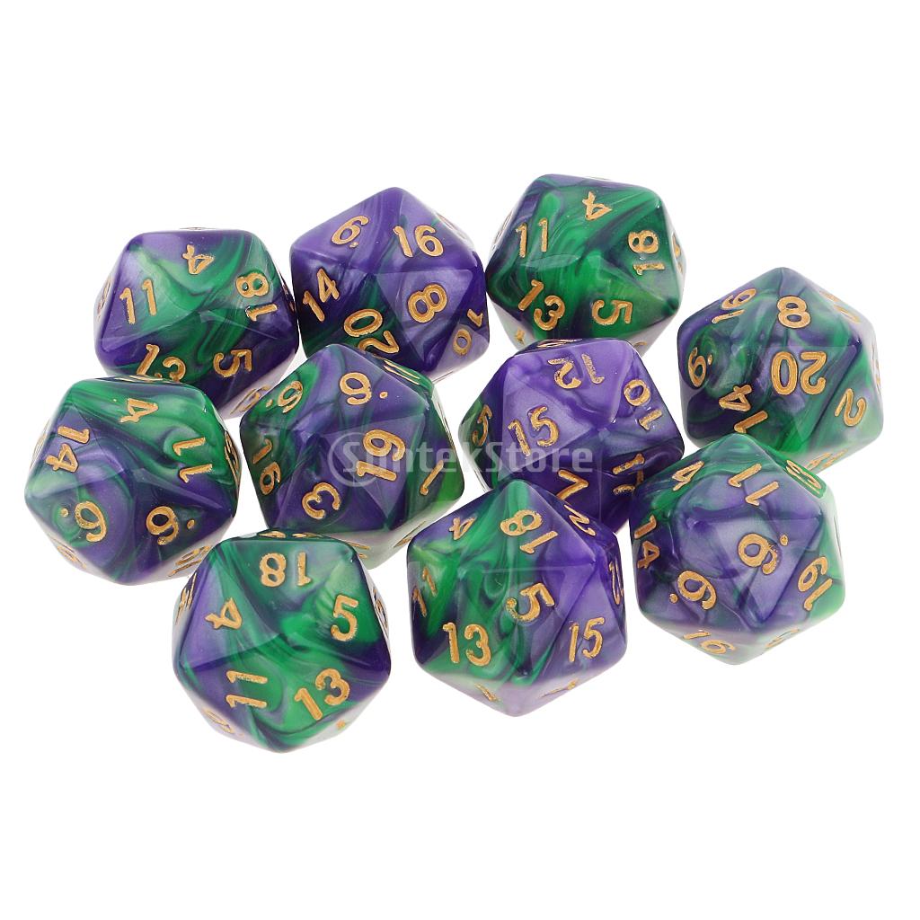 20 stücke 10 seitige würfel d10 polyedrische würfel für dungeons und drachen 
