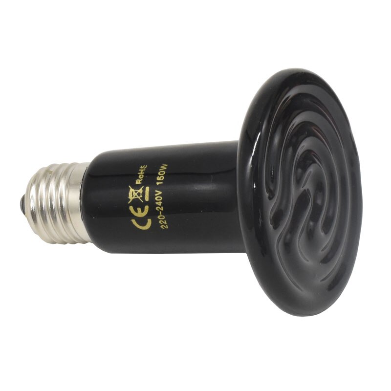 Lámpara de calefacción de cerámica infrarroja para reptiles de mascotas, bombilla con emisor de calor de 220V, 25W, 50W, 75W, 100W, 150W y 200W