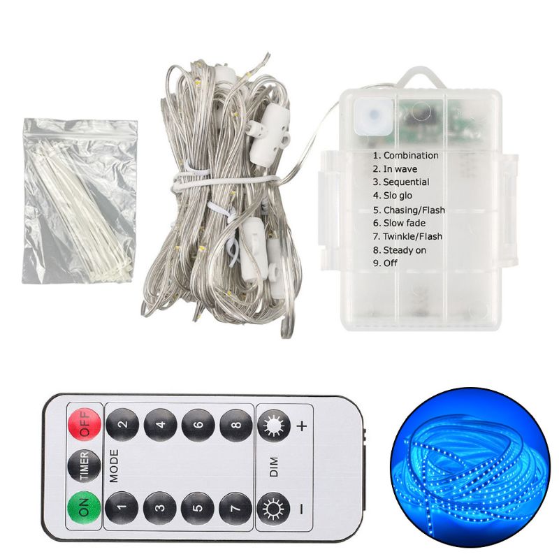 104 LED Umbrella Light Fairy String Light with 8 Mode Push Button Switch F3ME