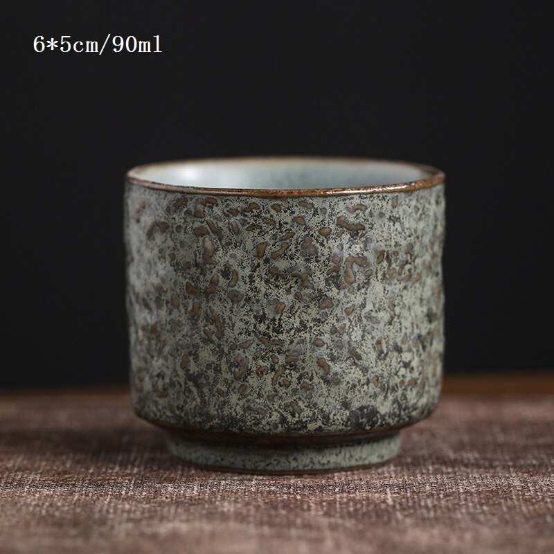 90/100/120 ml Chinese Retro Style Kiln random texture Ceramic tea cup Coffee cup Chinese porcelain: 1
