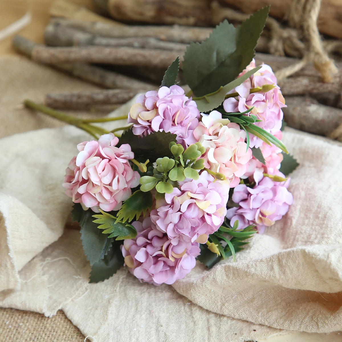 Fleurs artificielles violettes pivoines, 1 Bouquet, fausses roses d'automne en soie pour bricolage, décoration de salon, jardin de maison, mariage: 25