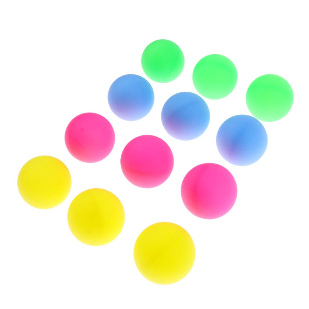 12 stk multifunktionelle farverige beer pong bolde bordtennis dekorationsbolde
