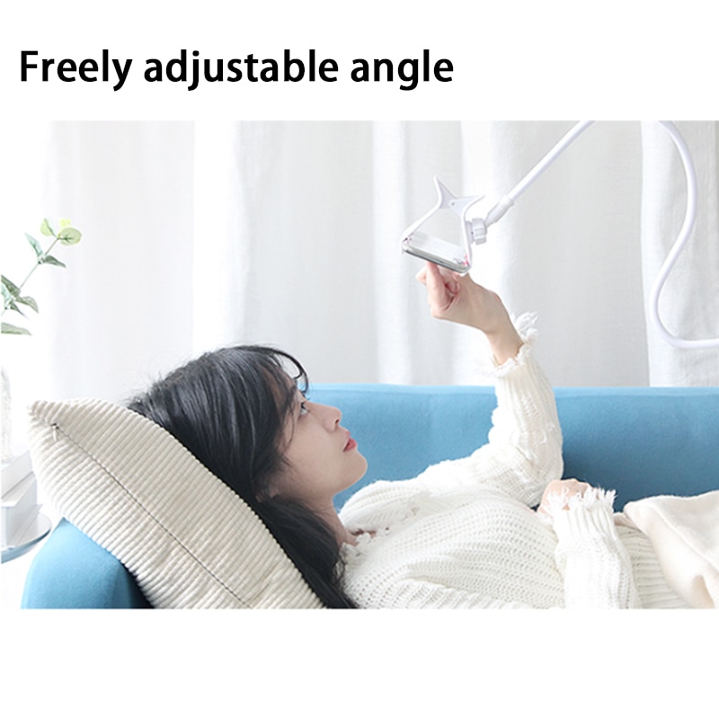 360 Clip Mobile Phone Holder Stand Portable Flexible Lazy Bed Desktop Bracket Mount Stand Base bracket Support 75cm