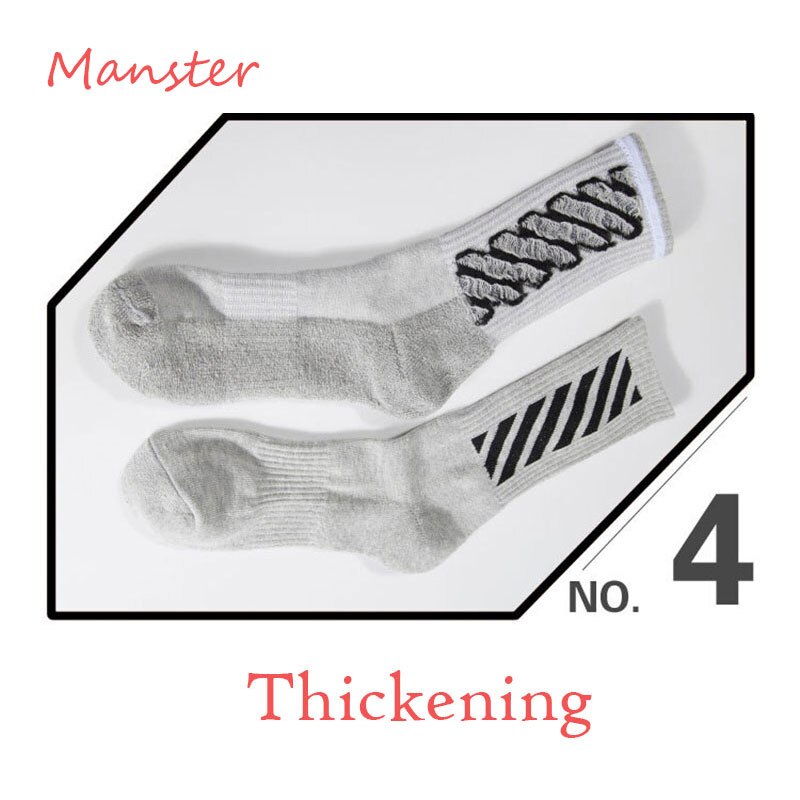 Men Socks Autumn Winter Male Thermal Compression In Tube Cotton Socks Kobe James Curry Durant Socks Casual Thick Sock