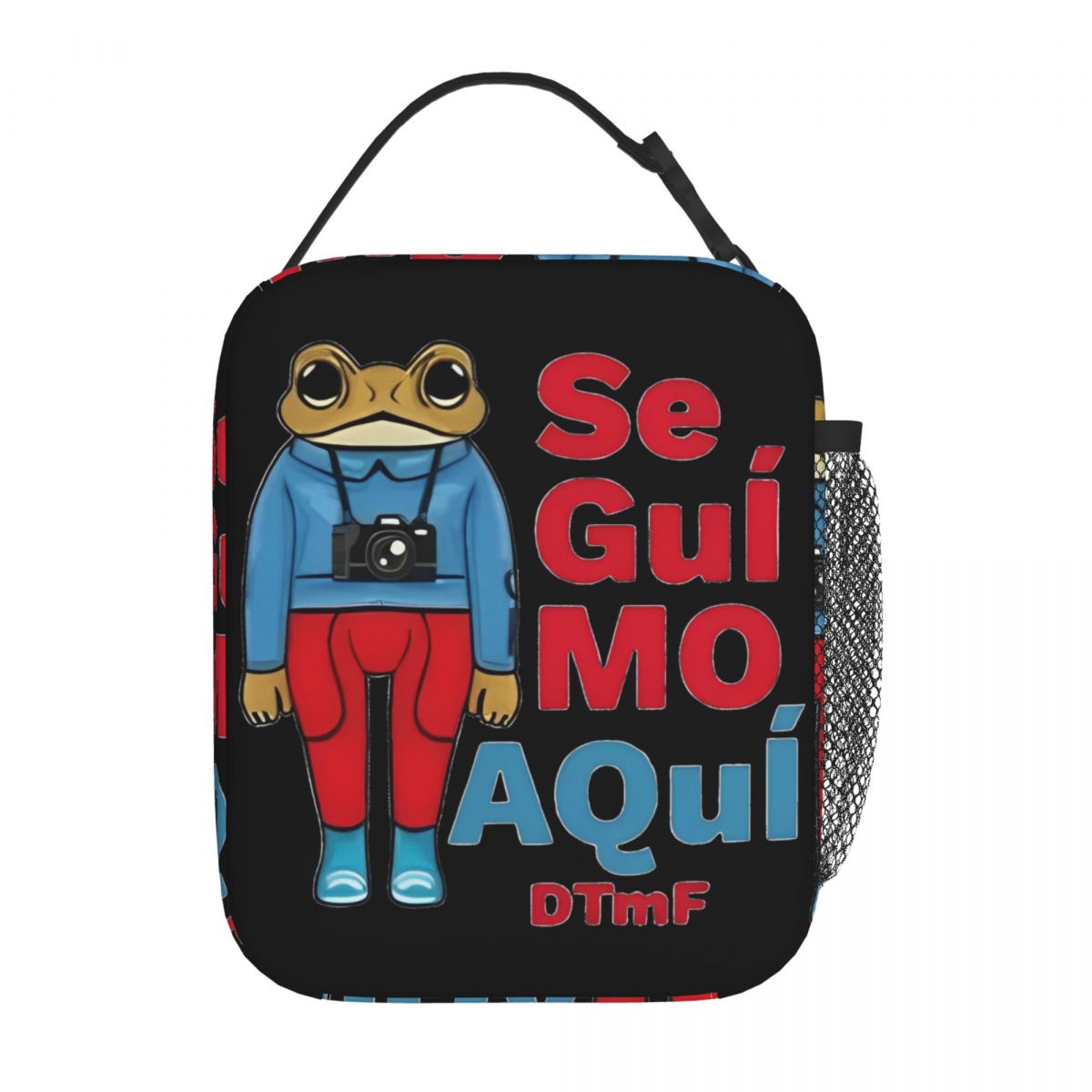 Bad Bunny DTMF Debi Tirar Mas Fotos Insulated Lunch Tote Bag For School Food Container Portable Cooler Thermal Lunch Boxes: Beige