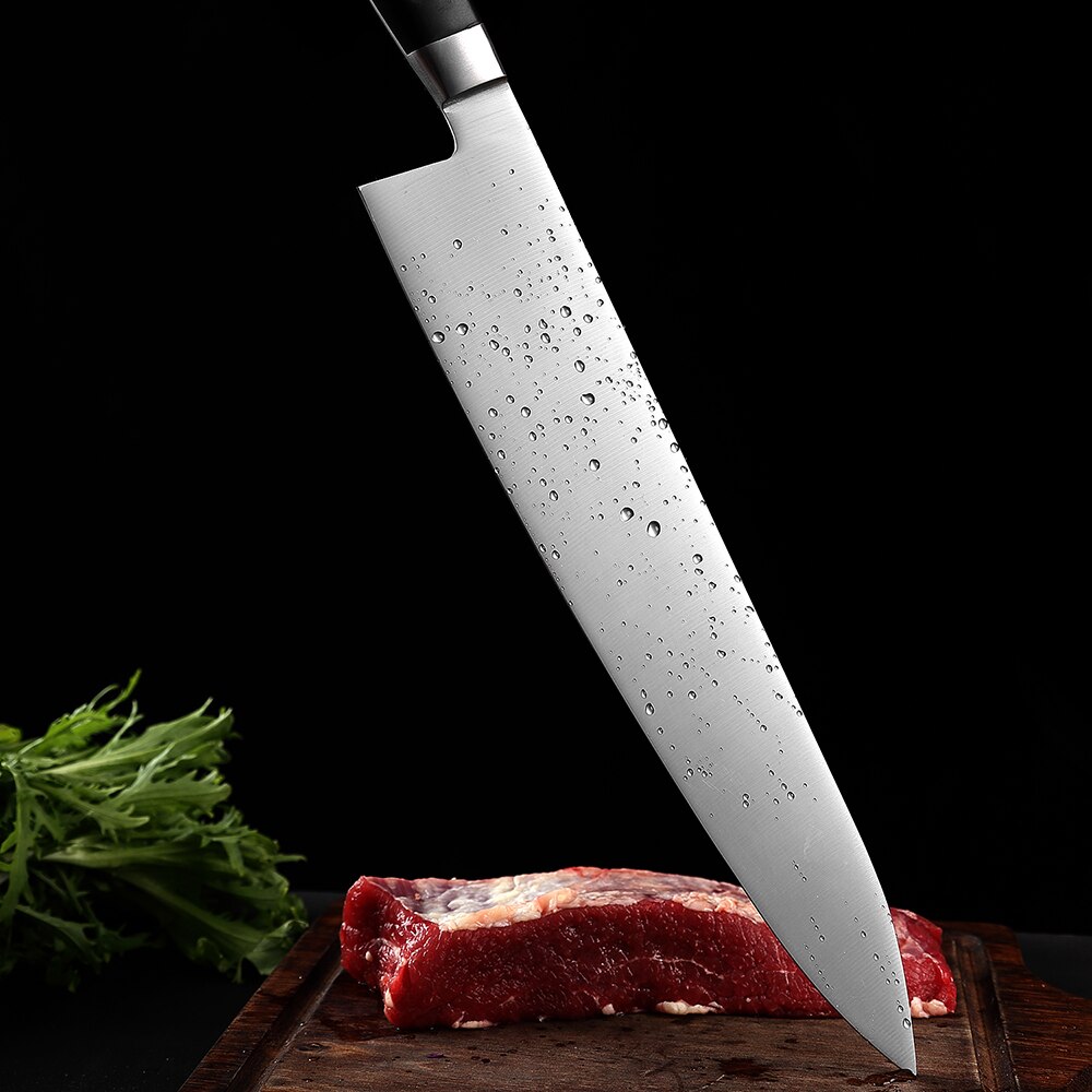 XITUO 12 Inch Chef Knife High Japanese 4Cr13 Stainless Steel Kitchen Knives Cleaver Meat Slicing Gyuto PP Plastic Handle