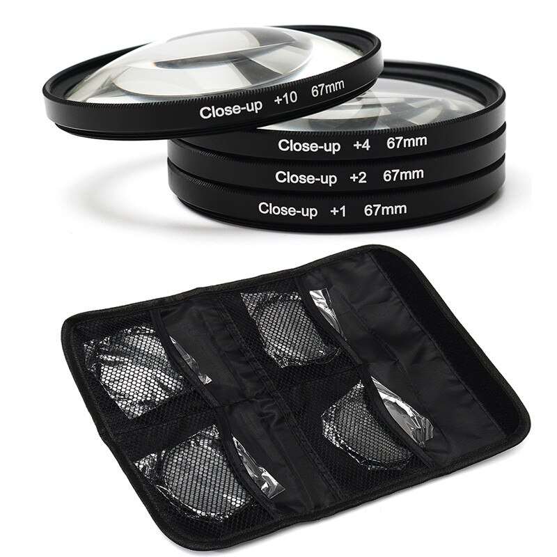 Kamera Close Up Filter Objektiv Kit 67mm Makro Objektiv 1 + 2 + 4 + 10 für alle DC/DV/DSLR/SLR Digital Kamera objektiv Filter Set