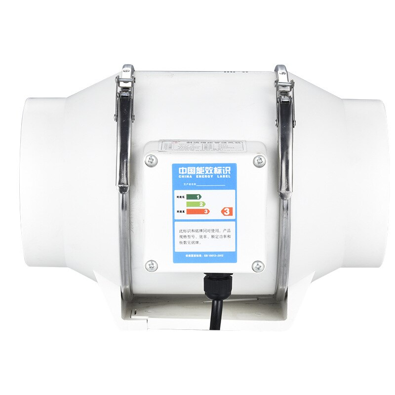 4 inch Pipe Exhaust Fan Inline Duct Extractor Air Booster Fan Ventilation Exhaust Air Blower Wall Ventilator Fan Home Kitchen