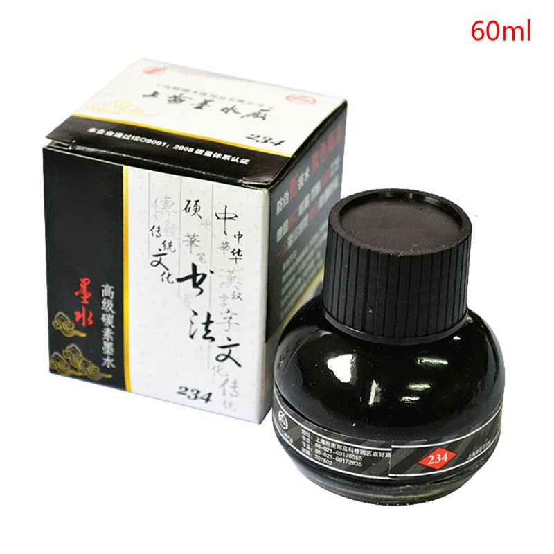Glass Bottled Smooth Fountain Pen Writing Ink Refilling Inks Stationery School: Black
