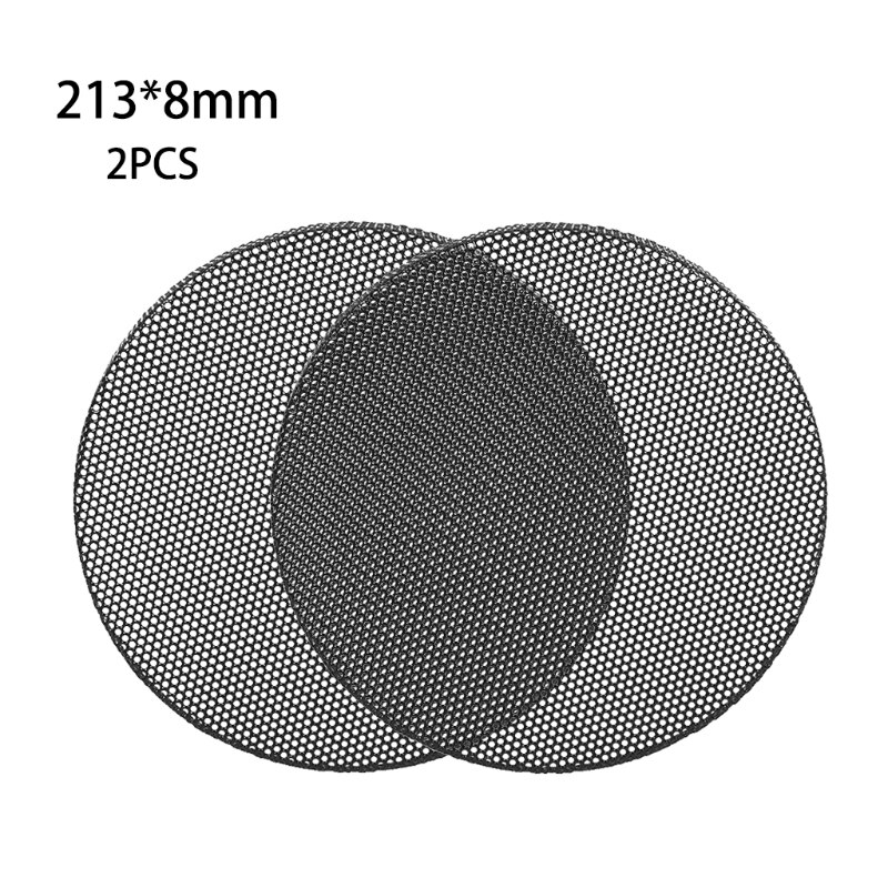 2Pcs Speaker Conversion Net Cover Car Audio- Decorative Circle Metal Mesh Grille 203A