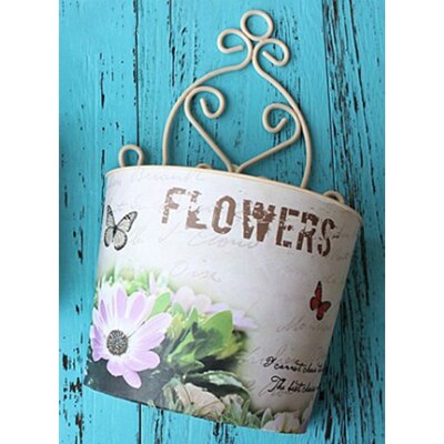 Garden Supplies Plastic Wall Hanging Flower Vase Pot Vintage Planter Flower Hanging Vase Garden Home Decoration Flower Basket: Orchid