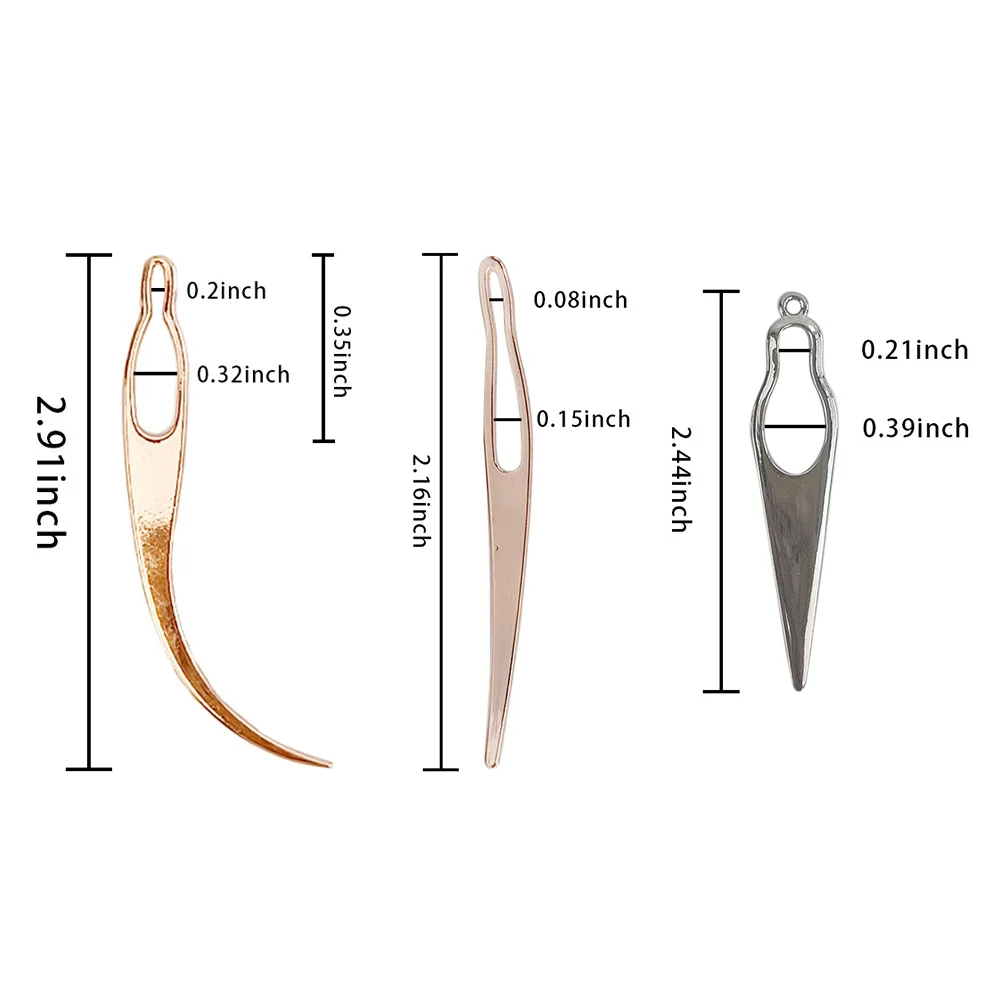 9-delige haaknaalden Haar Dreadlocks Pins Vergrendelingsgereedschap Vlechten Accessoires Gereedschap Rechtzetten in elkaar grijpende naalden