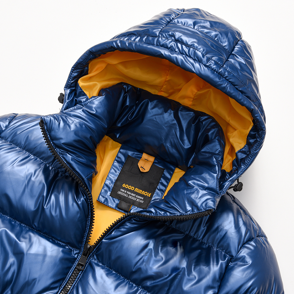 Veste Parka métallique brillante pour homme, vêtement d'extérieur, , épais, imperméable, coupe-vent, détachable, automne hiver