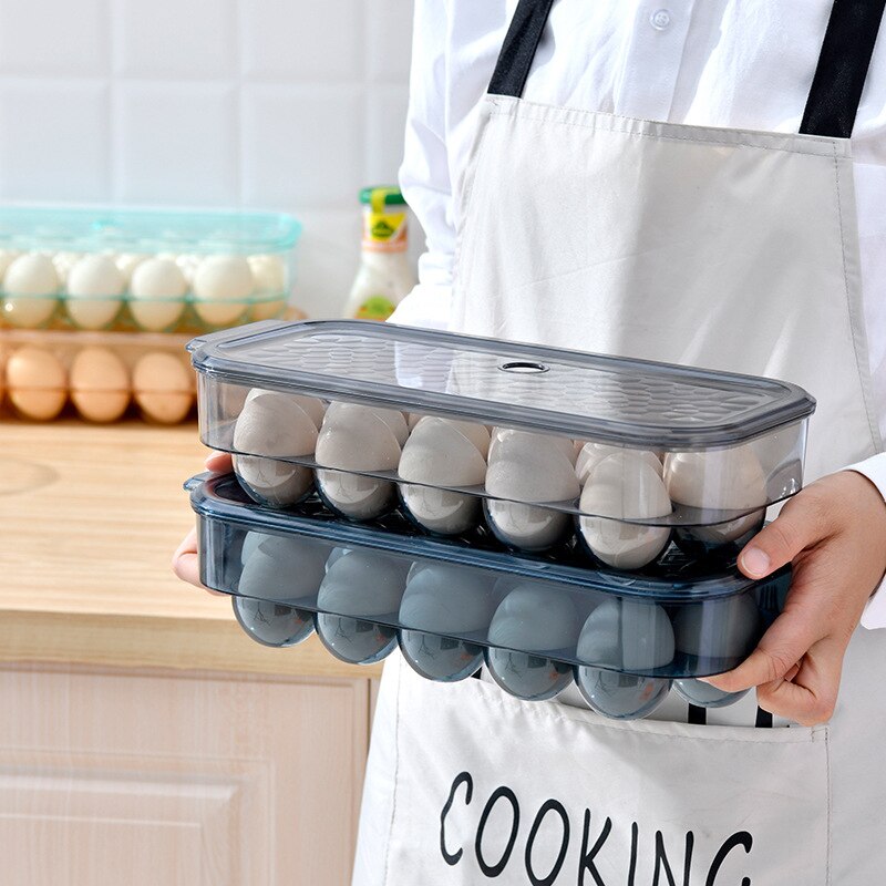 16 grade ovo caixa de armazenamento ovo geladeira recipiente portátil ovo organizador caso multifuncional titular ovos acessórios da cozinha
