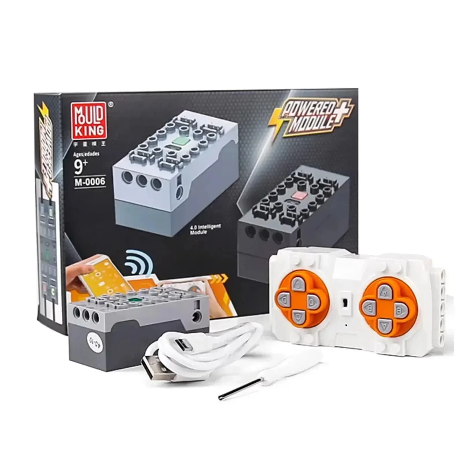 Mold King Technical MOC Power Functions Parts M L XL Serwomotor Elektryczny pilot zdalnego sterowania Bloki akumulatorów Prezent dla dzieci