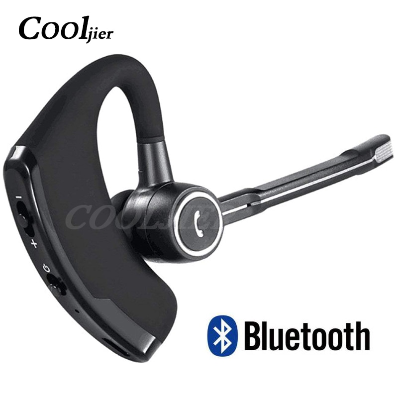 COOLJIER V8S Business Bluetooth Headset Car Bluetooth Handsfree Wireless bluetooth Earphone with Mic for iPhone Xiaomi Samsung