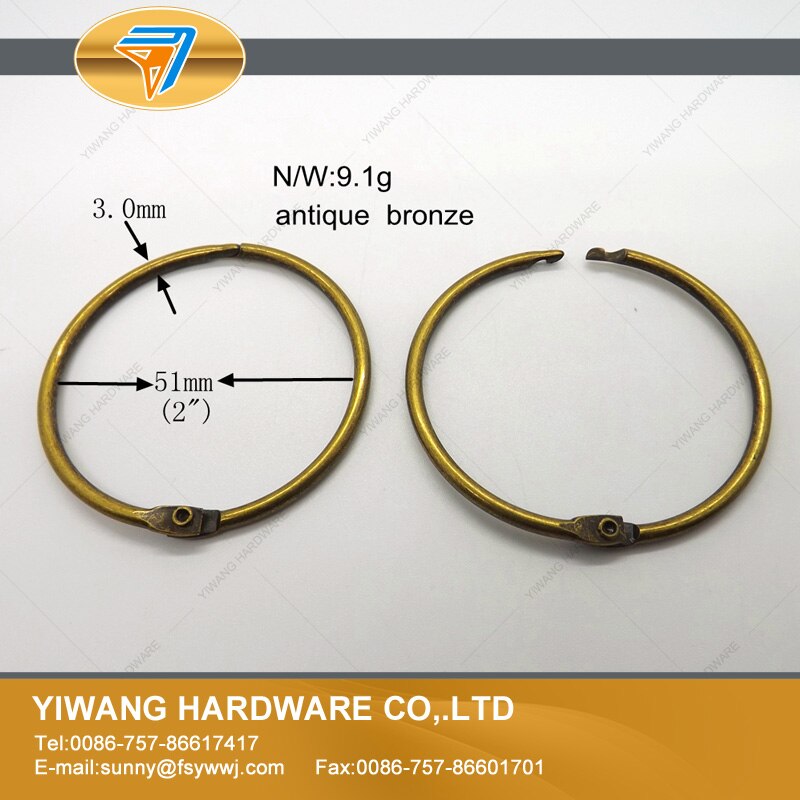 Produkter antik bronze gardin ring 51mm 63mm nøglering hængende ring samling bindemiddel ring 10 stk/pakke