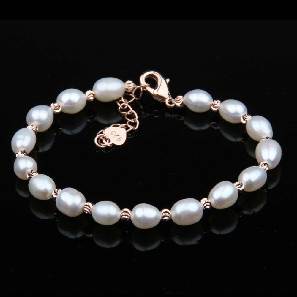 100% braccialetti di perle d'acqua dolce naturali braccialetto di perle naturali per le donne braccialetti di polsini avvolgere il braccialetto di perle