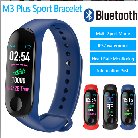 Neue M3 Plus Smart Band Fitness Tracker Uhr Sport Armband Herz Rate Blutdruck Smartband Monitor Gesundheit Armband Tracker