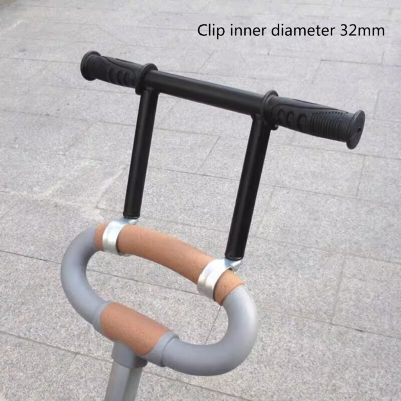 Kinderwagen met dubbele buis, verlengstang voor comfortabel duwen, eenvoudige installatie