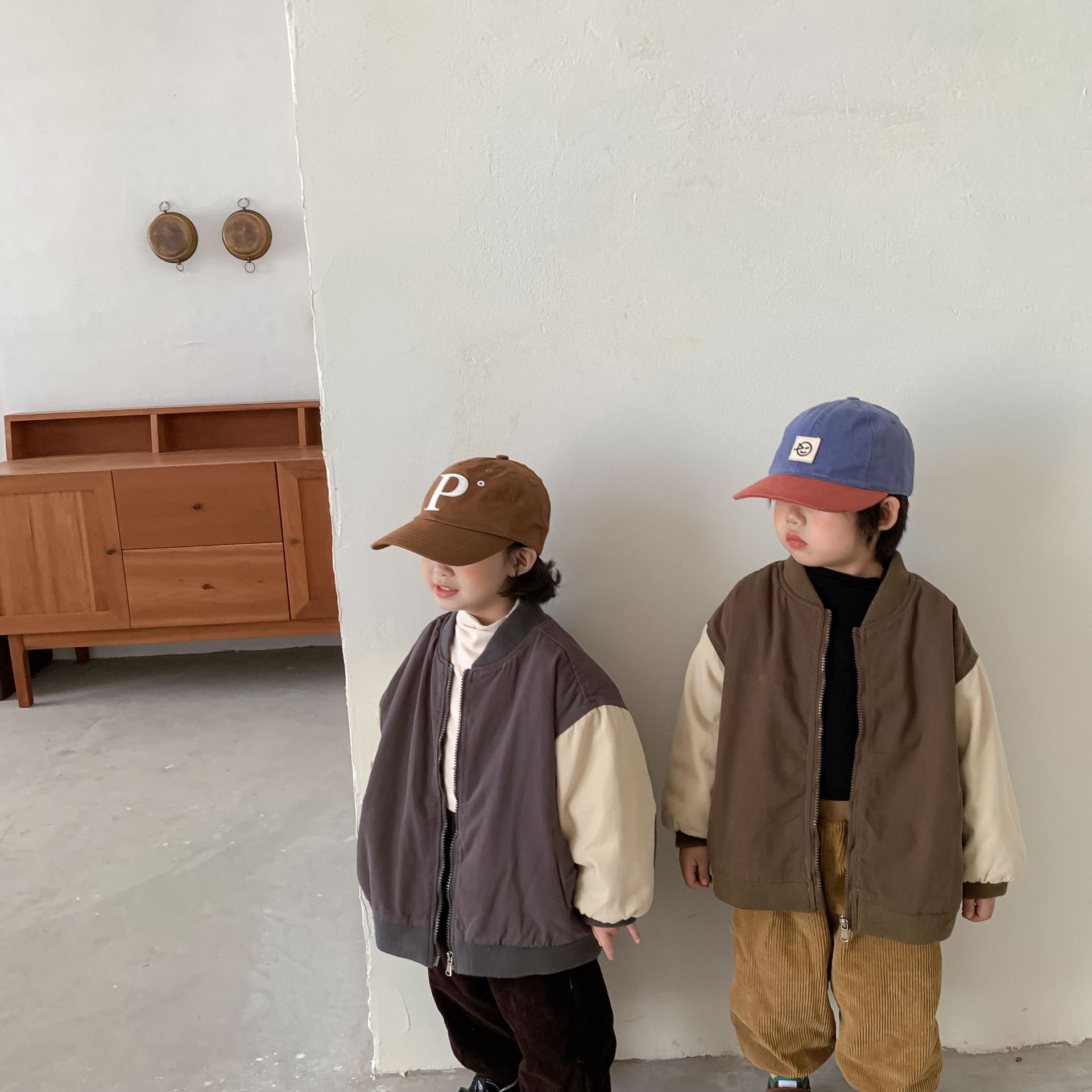 Bovenkleding Jas Jas O-hals Kraag Rits Solid Regelmatige Katoen Mode Eenvoudige Leuke Comfortabele Warme Winter Herfst Unisex