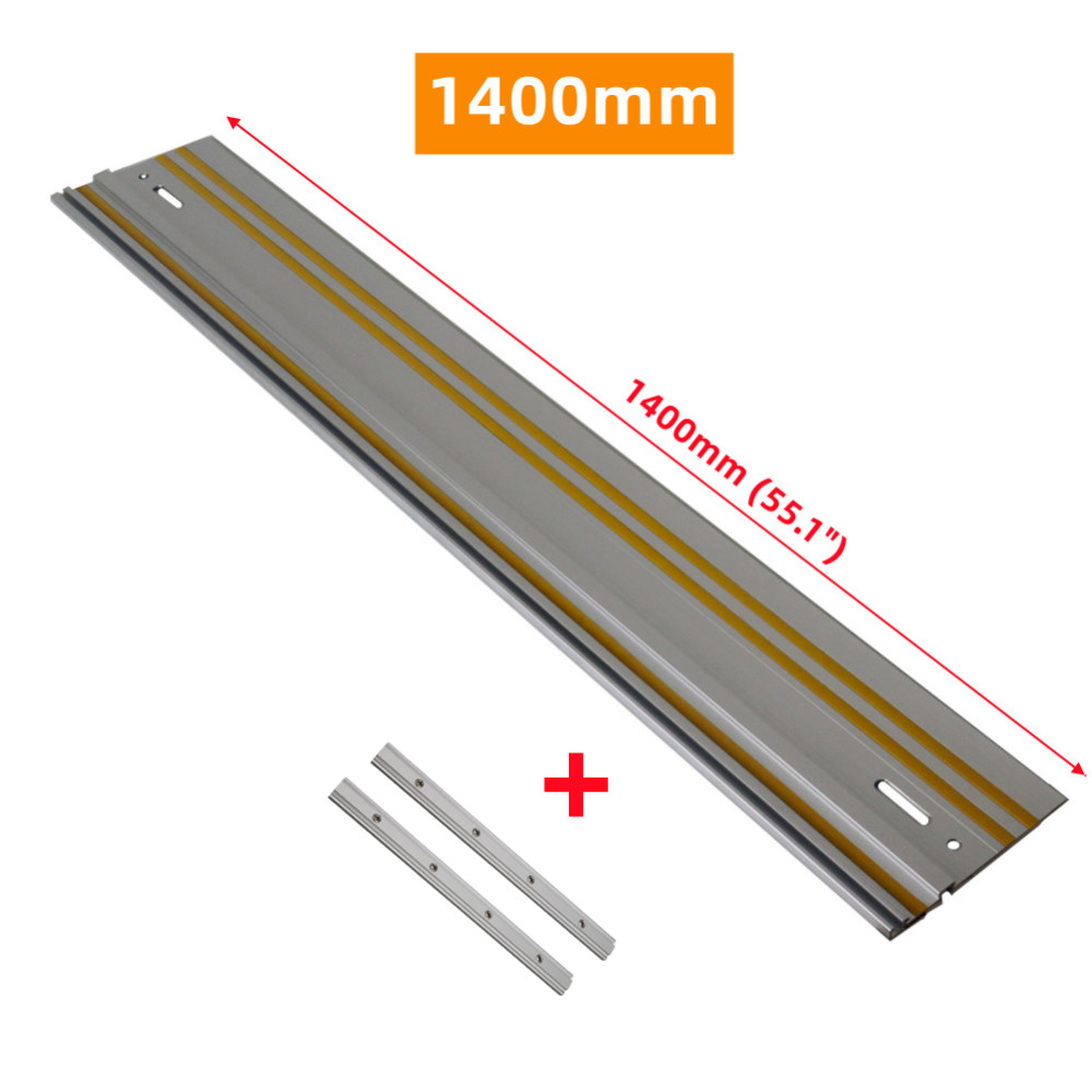 55" Track Saw Guide Rail for Makita or Festool Track Saws 1400mm Guide for Repeatable Rip Cuts & Optimized Bevel & Straight Cuts: black
