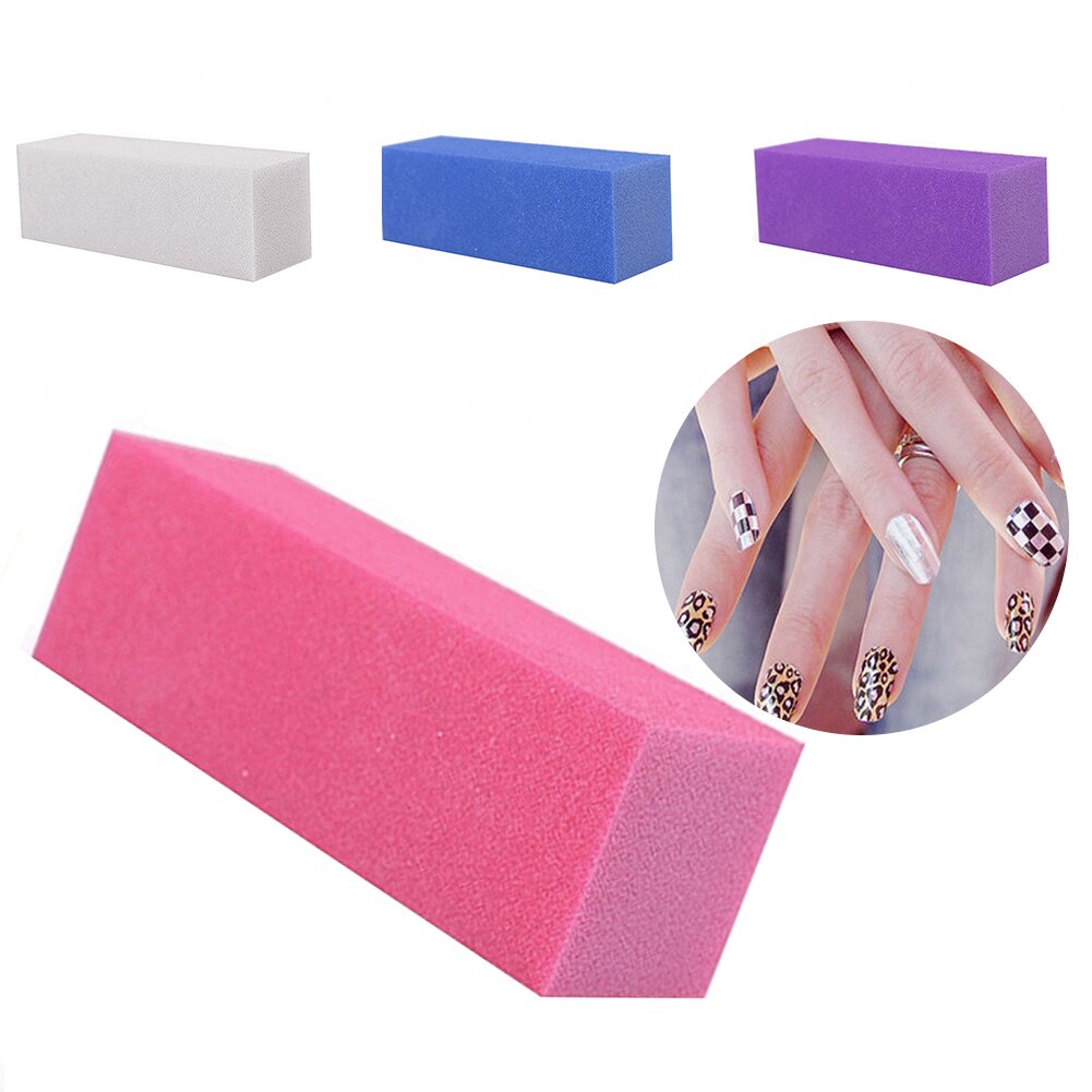 40 # 10Pcs Nail Manicure Sponge Buffing Schuren Buffer Block Bestanden Salon Art Polijstmachine Manicure Tool