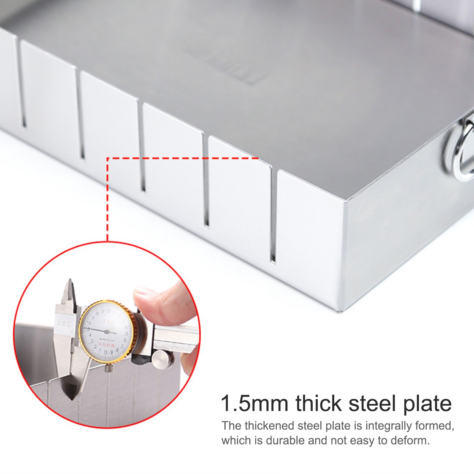 Stainless Steel Pastry Cutter Mold Colla Corii Asini Nougat Cutting Tray Baking Cake Pastry Separating Tray Kitchen Baking Tool