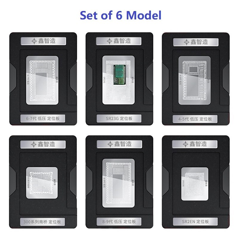 10in1 kit MasterXu XZZ Mac CPU BGA Reballing stampino piattaforma per Macbook SR40B SR2EN SR23G SSR2C4 2018 aria pro strumento di saldatura