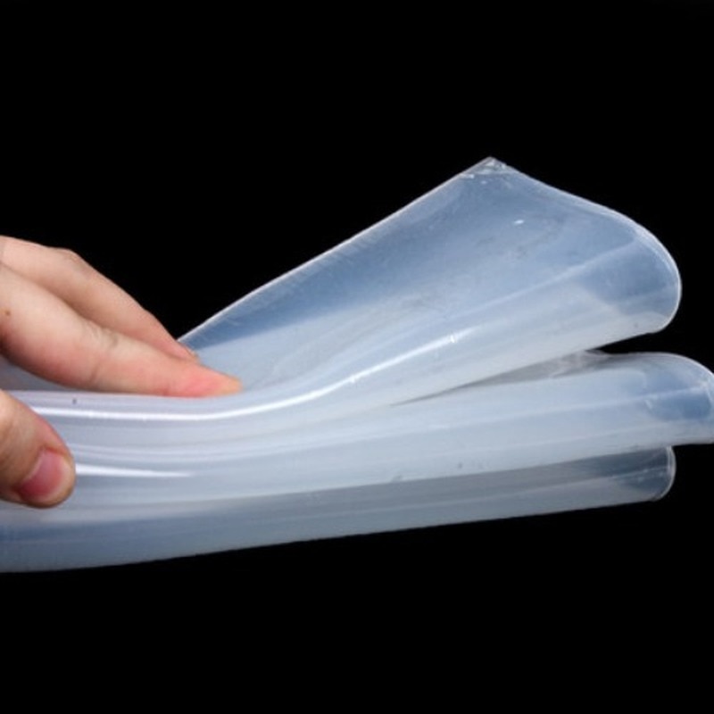 0.1mm/0.2mm/0.3mm/0.5mm/0.8mm 1mm Silicone Rubber Sheet 500mm Width 500mm Length Transparent Silicone Film rubber