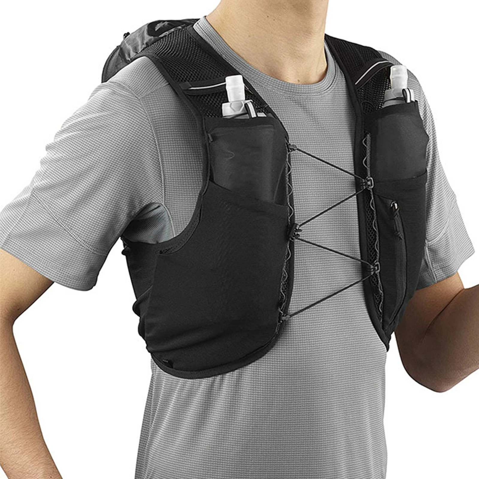 Outdoor Waterzak Sport Hydratatievest Dagrugzak S-XXL Outdoor Waterrugzak voor Dames Heren Hardlopen Fietsen Klimmen Wandelen