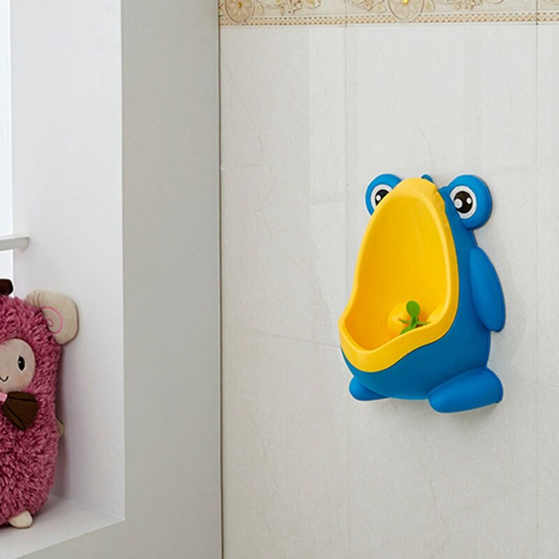 Wsfs babygutt potte toalett trening frosk låve står vertikal urinal takrenne penico tisse spedbarn smålåve veggmontert: misligholde tittel