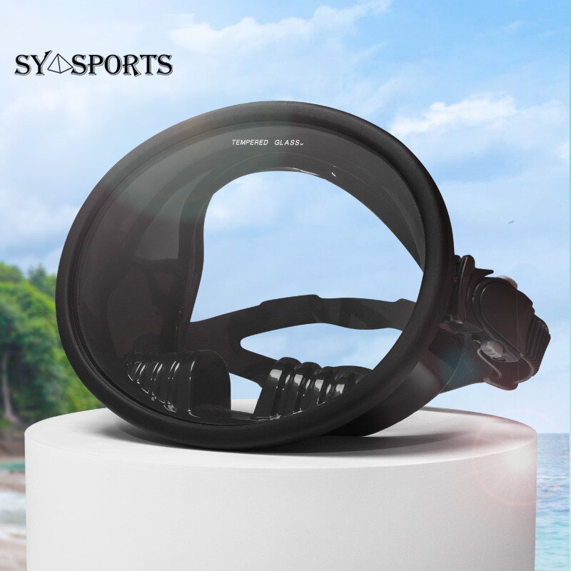 Snorkelling Mask Anti Leak Full Face Snorkel Set 180 Panoramic View Classic Round Dive Equipment diving mask