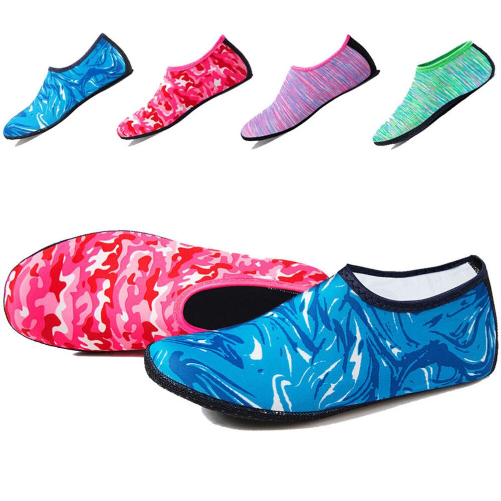 USHINE Water Swimming Shoes Solid Color Summer Beach Shoes Aqua Socks Seaside Sneaker Slippers Man Woman Children